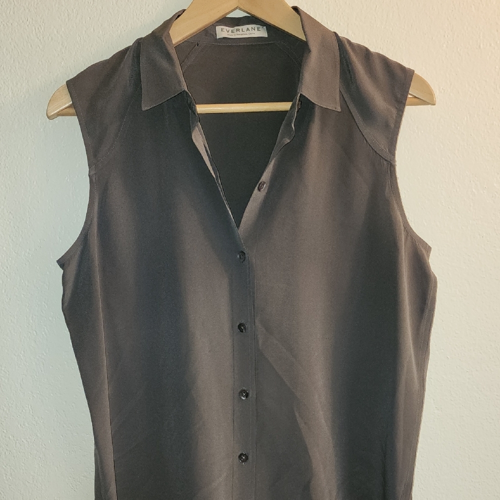 Everlane Charcoal Sleeveless Top